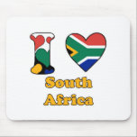 Ik hou van Zuid-Afrika Muismat<br><div class="desc">Ik hou van Zuid Afrika muis mat.</div>
