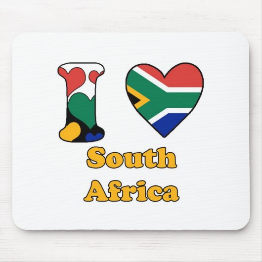 Ik hou van Zuid-Afrika Muismat (Voorkant)