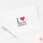 Ik hou van Zuid-Afrika Vierkante Sticker (Envelop)