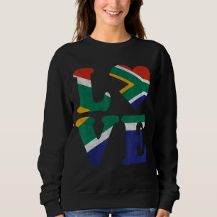 Ik hou van Zuid-Afrika Vlag Hart Zuid-Afrika Trui