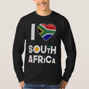 Ik hou van Zuid-Afrika  Vlag Ik hou van Zuid-Afrik T-shirt