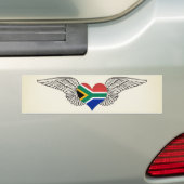 Ik hou van Zuid-Afrika - vleugels Bumpersticker (Op auto)
