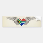 Ik hou van Zuid-Afrika - vleugels Bumpersticker (Voorkant)