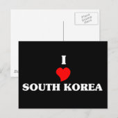 Ik hou van Zuid-Korea Briefkaart (Voorkant / Achterkant)