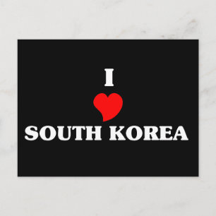 Ik hou van Zuid-Korea Briefkaart