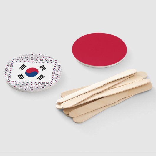 Ik hou van Zuid-Korea Handwaaier (Niet-gemonteerd)