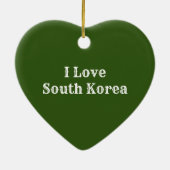 Ik hou van Zuid-Korea kerstversiering Keramisch Ornament (Achterkant)