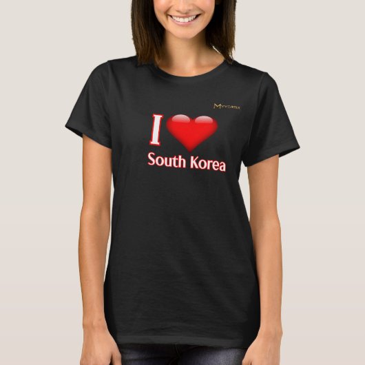 Ik hou van Zuid-Korea T-shirt (Voorkant)