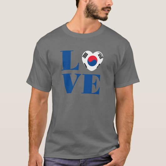 Ik hou van Zuid-Korea T-shirt (Voorkant)
