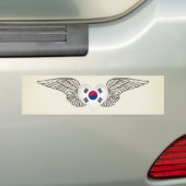 Ik hou van Zuid-Korea - vleugels Bumpersticker (Op auto)