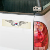 Ik hou van Zuid-Korea - vleugels Bumpersticker (Op Truck)