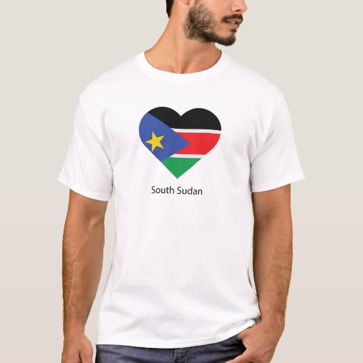 Ik hou van Zuid-Sudan T-shirt (Voorkant)