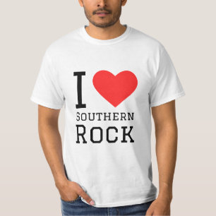 Ik hou van zuidelijke rots t-shirt