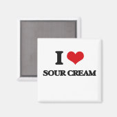 Ik hou van Zure Cream Magneet (Voorkant / Achterkant)