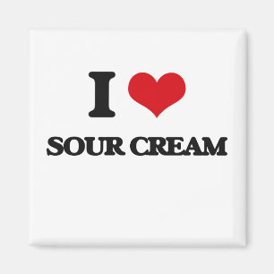 Ik hou van Zure Cream Magneet