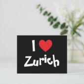 Ik hou van Zürich Briefkaart (Staand voorkant)