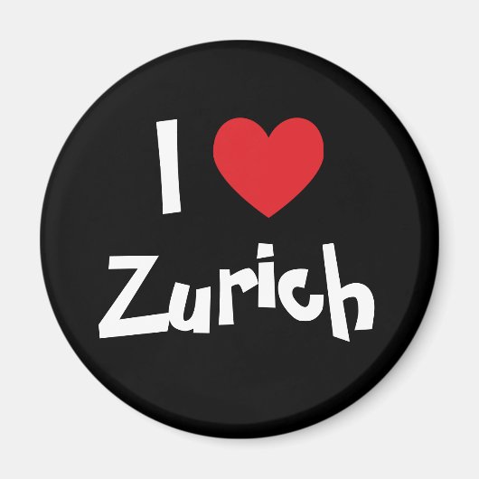 Ik hou van Zürich Magneet (Voorkant)