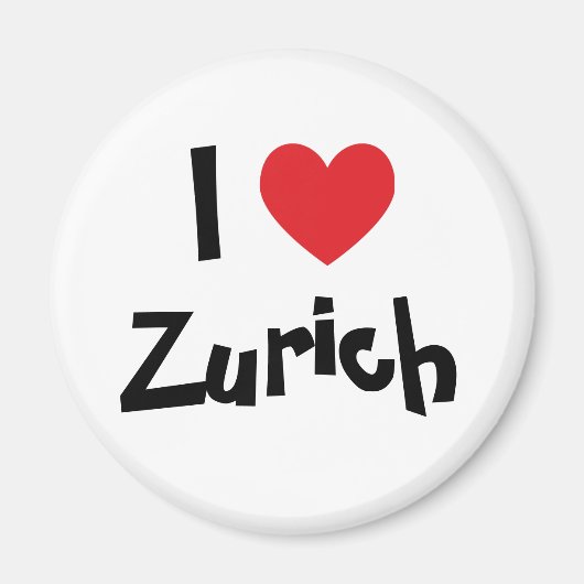 Ik hou van Zürich Magneet (Voorkant)