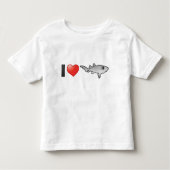 Ik hou van zuster Sharks Kinder Shirts (Voorkant)