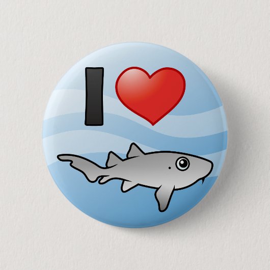 Ik hou van zuster Sharks Ronde Button 5,7 Cm (Voorkant)