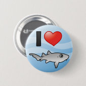 Ik hou van zuster Sharks Ronde Button 5,7 Cm (Voorkant /achterkant)