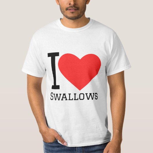 Ik hou van zwaluwen t-shirt (Voorkant)