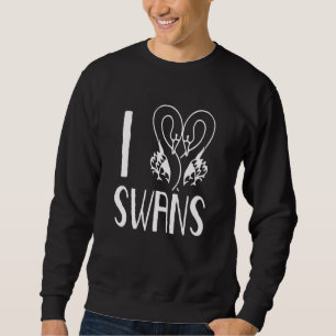 Ik hou van zwanen watervogel dier zwaan trui