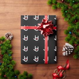 Ik hou van zwart omslagpapier cadeaupapier