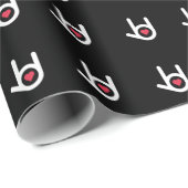 Ik hou van zwart omslagpapier cadeaupapier (Rol Hoek)