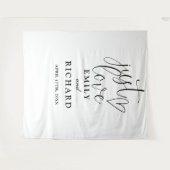 Ik hou van zwart-wit trouwfoto achtergrond wandkleed (Voorkant (horizontaal))