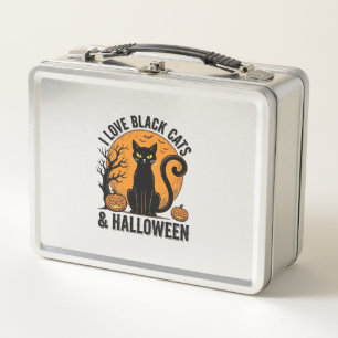 Ik hou van zwarte katten Halloween vintage shirt o