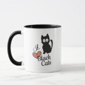 Ik hou van zwarte katten mok (Links)