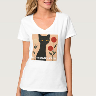 IK HOU VAN ZWARTE KATTEN! T-SHIRT