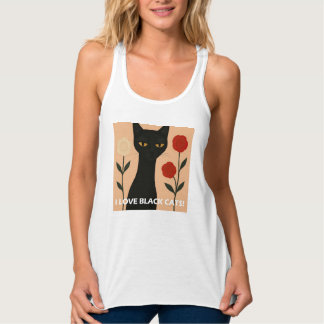 IK HOU VAN ZWARTE KATTEN! TANKTOP