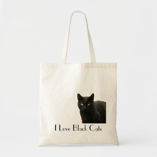 Ik hou van zwarte katten tote bag (Voorkant)