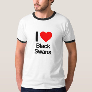 Ik hou van zwarte zwanen t-shirt