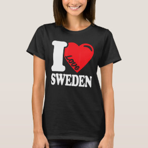 Ik hou van Zweden Homeland Zweden Vlag Zweden 1 T-shirt