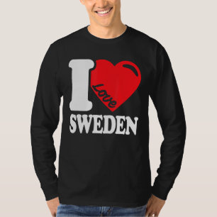 Ik hou van Zweden Homeland Zweden Vlag Zweden 1 T-shirt