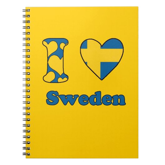 Ik hou van Zweden Notitieboek (Voorkant)
