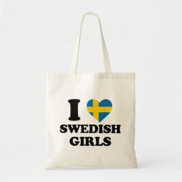 Ik hou van Zweedse meisjes Tote Bag