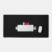 Ik hou van zwemmen bureaumat (Keyboard & Muis)
