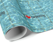 Ik hou van zwemmen cadeaupapier (Rol Hoek)