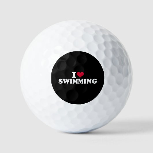 Ik hou van zwemmen golfballen (Voorkant)
