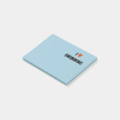 Ik hou van zwemmen post-it® notes (Schuin)