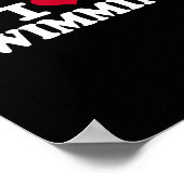 Ik hou van zwemmen poster (Hoek)