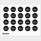 Ik hou van zwemmen ronde sticker (Vel)