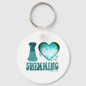 Ik hou van zwemmen sleutelhanger (Voorkant)