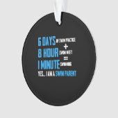 Ik hou van zwemmen - Swim Parent Design Ornament (voorkant)
