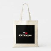 Ik hou van zwemmen tote bag (Achterkant)