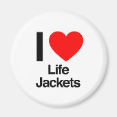 ik hou van zwemvesten magneet (Voorkant)